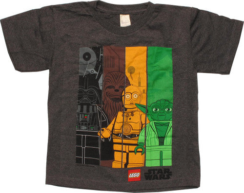 Star Wars Lego Vertical Bars Youth T-Shirt
