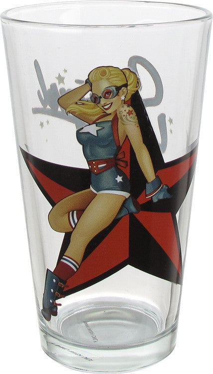 Stargirl Bombshell Toon Tumbler Pint Glass in Red Justice League
