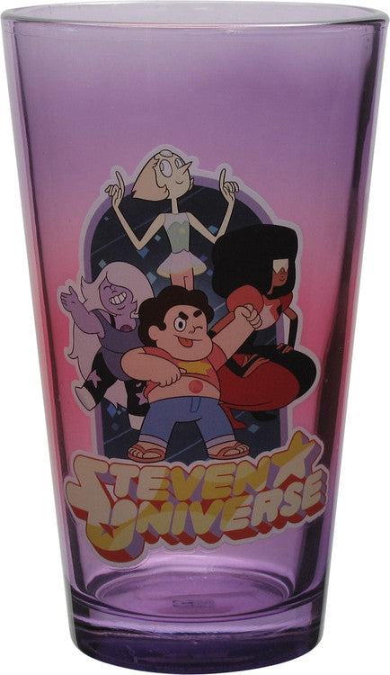 Steven Universe Characters Pint Glass in Purple