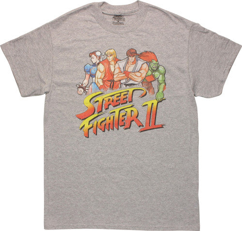 Street Fighter 2 Logo Quad Group T-Shirt