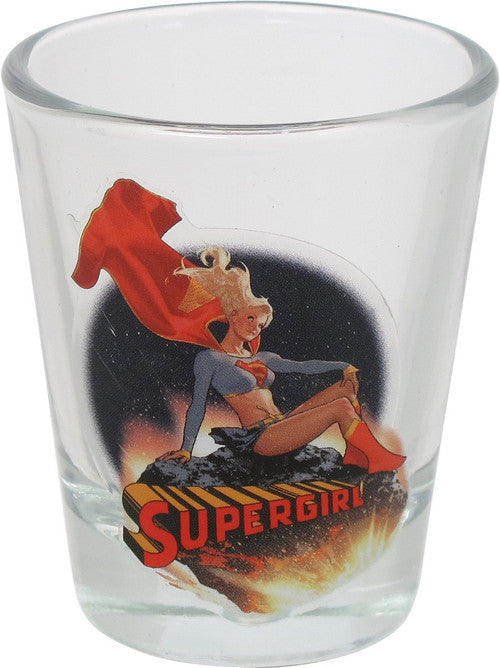 Supergirl Mini Toon Tumbler Shot Glass in Red