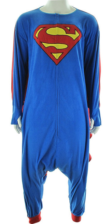 Superman Caped Costume Kigurumi Pajamas in Red
