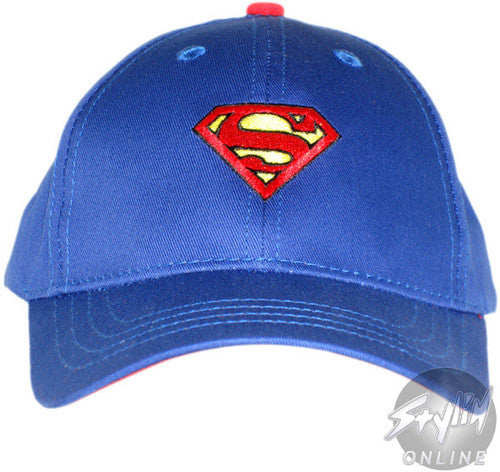 Superman Classic Logo Youth Hat in Blue