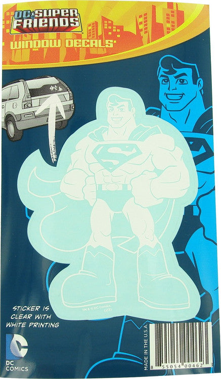 Superman DC Super Friends Vinyl Decal Sticker in White