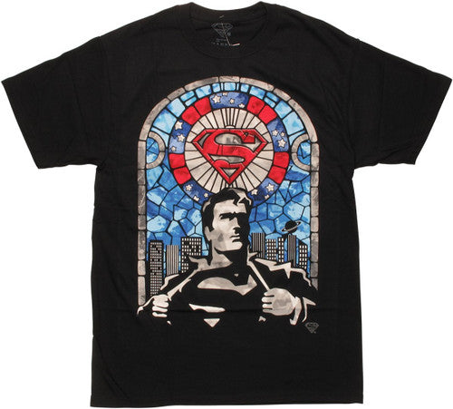 Superman Stained Glass T-Shirt