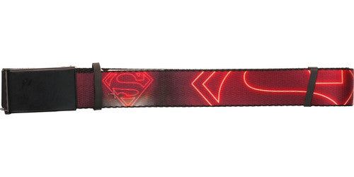 Superman Up Close Logo Mesh Belt