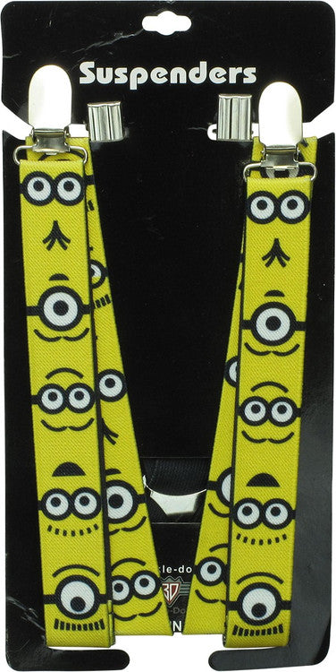 Despicable Me 2 Minion Faces Yellow Suspenders