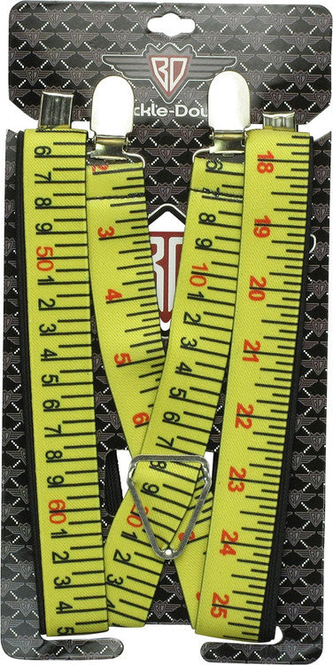 Measuring Tape Metric Inches Suspenders Novelty