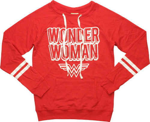 Wonder Woman Name Logo Pocket Junior SweaT-Shirt