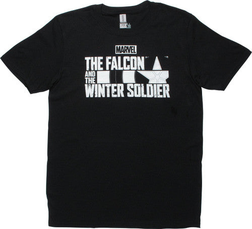 Avengers Falcon Soldier Black and White T-Shirt