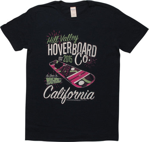 Back to the Future Hoverboard Co. Navy Blue T-Shirt