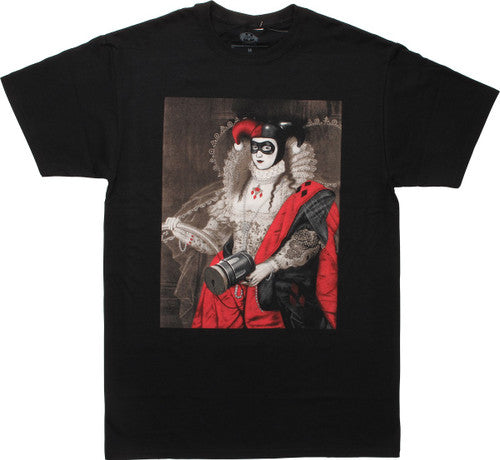 Harley Quinn Victorian Pose Painting T-Shirt