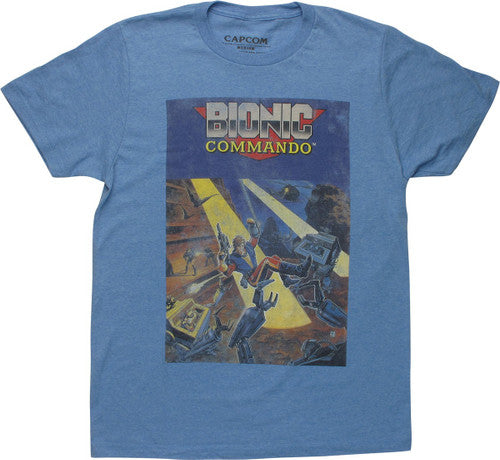 Bionic Commando Cover Art Heather T-Shirt