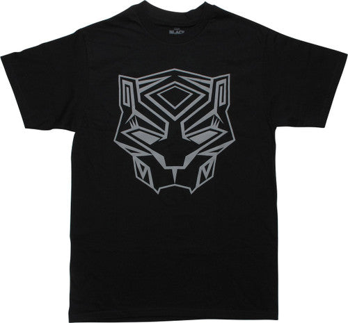 Black Panther Movie Mask Icon T-Shirt