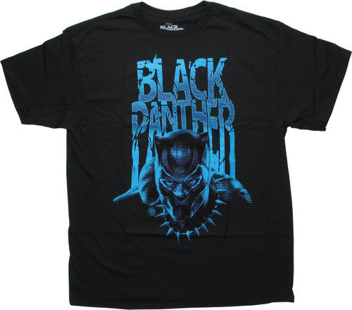 Black Panther Movie Lined Name Hero T-Shirt