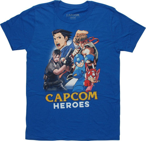 Capcom Heroes Gaming Cartoonmash T-Shirt