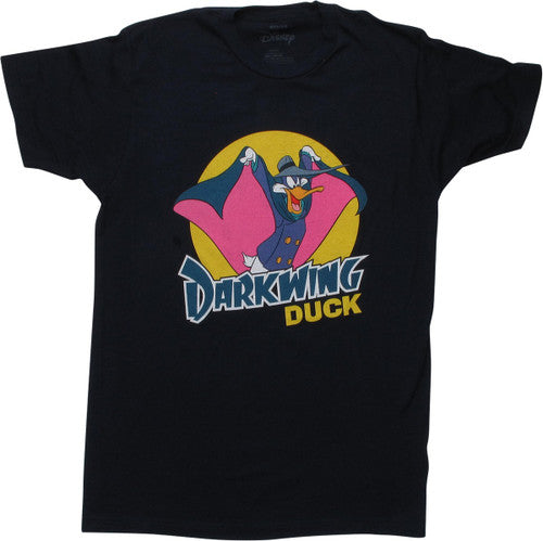 Darkwing Duck Cape Stance Navy Blue T-Shirt