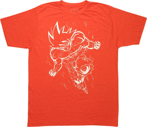 Dragon Ball Z Goku Outline Orange T-Shirt