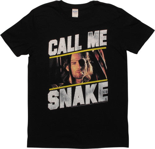 Escape from New York Call Me Snake Black T-Shirt