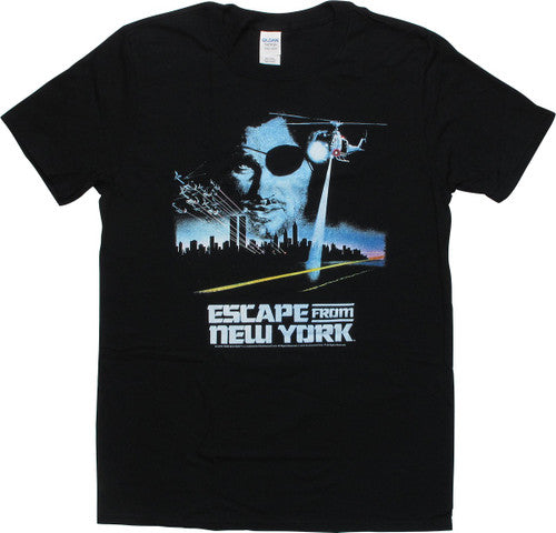 Escape from New York Movie Poster Black T-Shirt