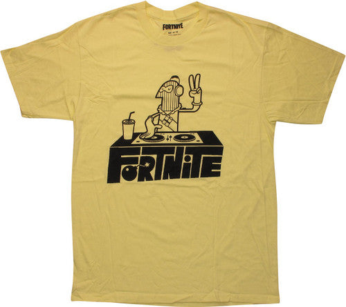Fortnite Toon Raptor Turntable Yellow T-Shirt