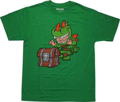 Fortnite Rex Treasure Loot Green T-Shirt