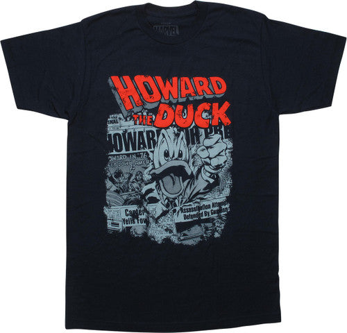 Howard the Duck Issue 8 Comic Cover Navy Blue T-Shirt