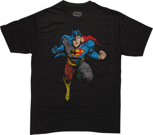 Justice League Heroes Combine Quadrant T-Shirt