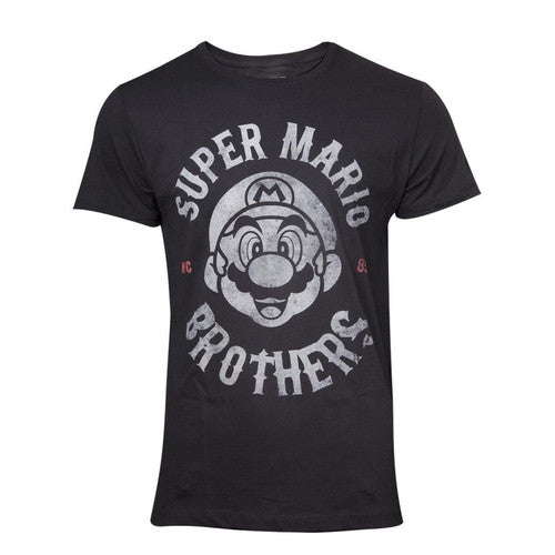 Mario Super Bros Distress Face T-Shirt