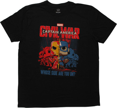Captain America CW Whose Side Funko Pop T-Shirt