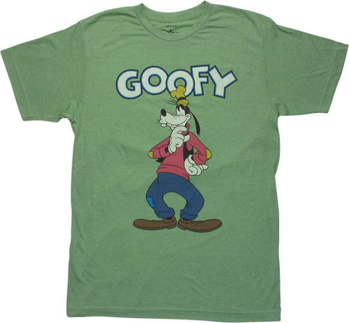 Goofy Thinking Heathered Green T-Shirt