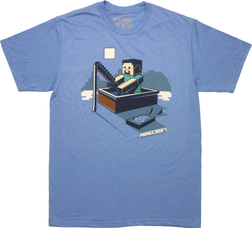 Minecraft Boat Steve T-Shirt