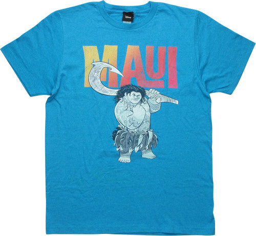 Moana Maui Heathered Turquoise T-Shirt