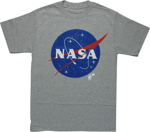 NASA Classic Logo Gray Heather T-Shirt