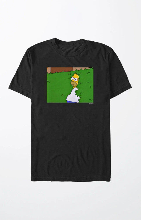 Simpsons Homer In Bushes T-Shirt