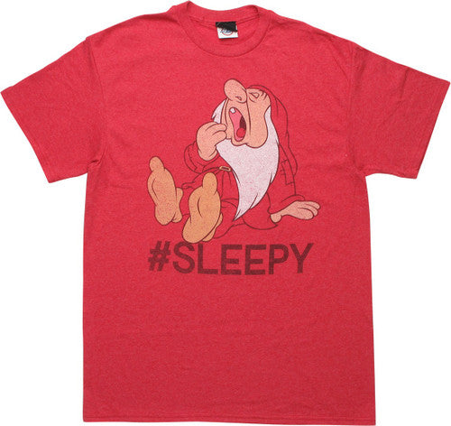 Snow White Sleepy Hashtag Sleep T-Shirt