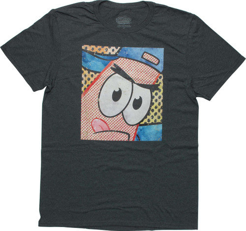 Spongebob Squarepants Patrick Artwork Gray T-Shirt
