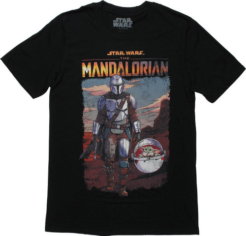 Star Wars Mandalorian Comic Logo T-Shirt