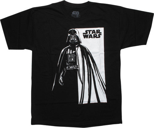 Star Wars Darth Vader Half Tone Black T-Shirt