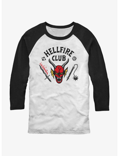 Stranger Things Hellfire Club Raglan T-Shirt