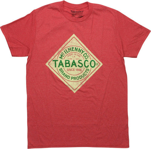 Tabasco Sauce Logo Distressed Heather T-Shirt