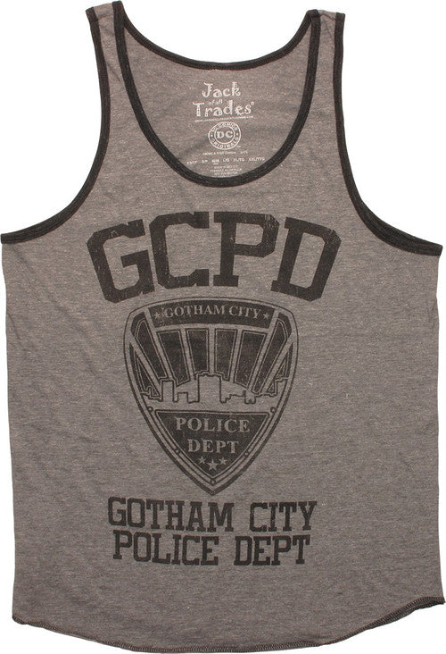 Batman Gotham City Police Dept Ringer Tank Top