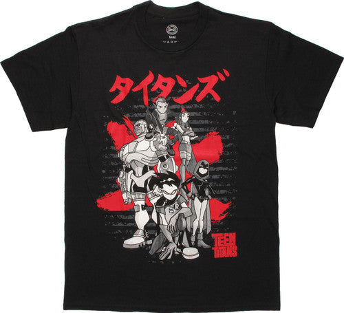Teen Titans Tokyo Group Pose T-Shirt