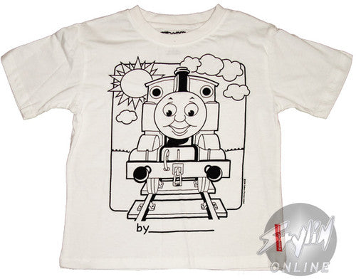 Thomas the Tank Coloring Shirt Juvenile T-Shirt