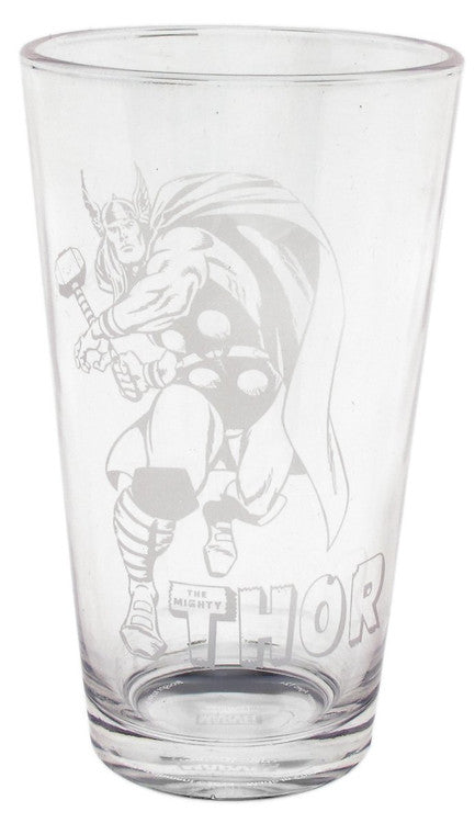 Thor Etched Pint Glass
