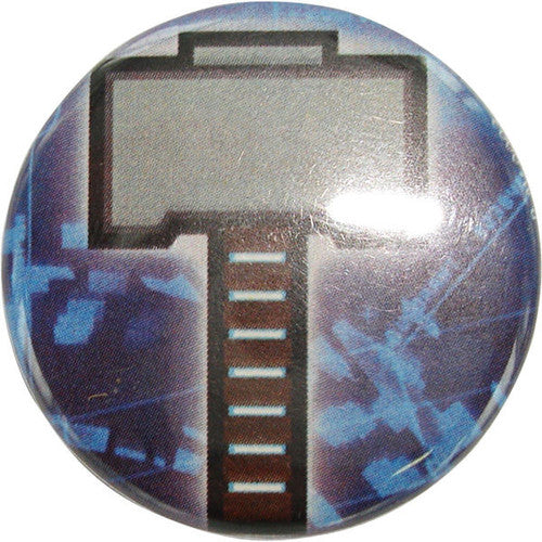 Thor Hammer Button in Blue