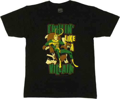 Thor Loki Chillin T-Shirt Sheer