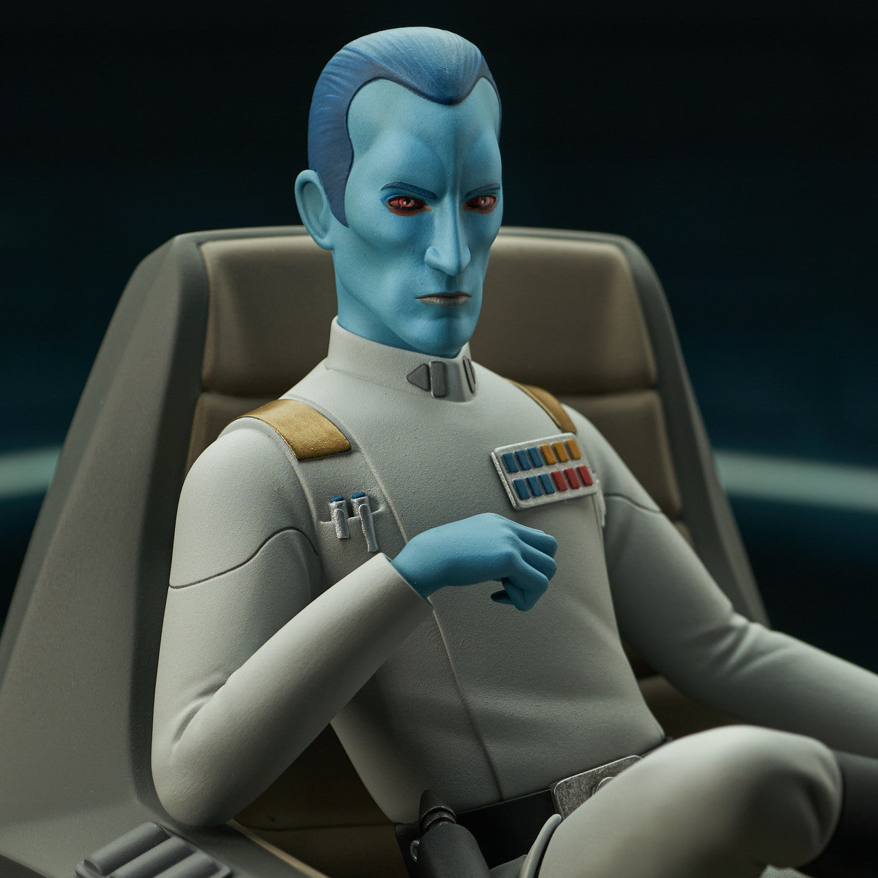 Diamond Select - Star Wars Premier Collection - Rebels Grand Admiral Thrawn On Throne Statue