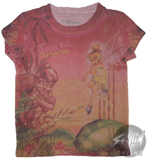 Tinkerbell Tiki Pixie Fun Girls T-Shirt