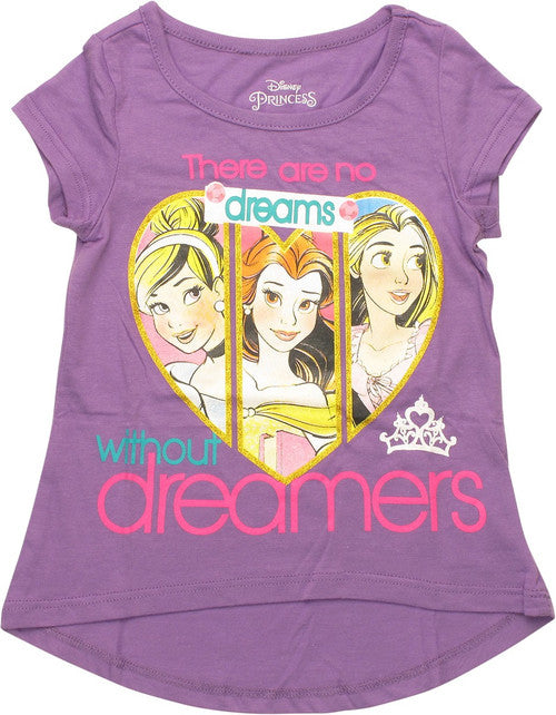 Disney Princess Dreams Hi Lo Girls Toddler T-Shirt